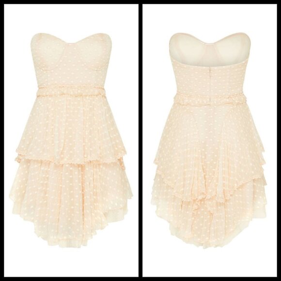 💕FREE PEOPLE X SPELL & THE GYPSY💕 Mira Bustier RaRa Dress Ivory Large NWT - Picture 8 of 14